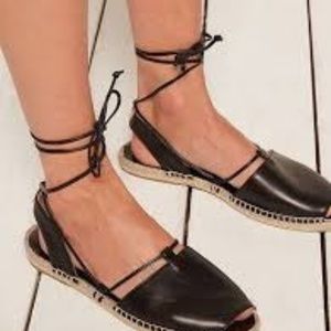 MINT & ROSE SABINE ESPADRILLE - BLACK 36 / 6